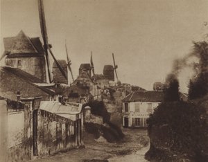 Bruken i Montmartre 1845 (s/v foto) av (after) French Photographer