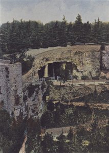 Roc-Amadour, Crypt of Saint-Amadour (färgad bild) av (after) French Photographer