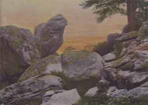 Rochers du mont Ussy (färgad bild) av (after) French Photographer