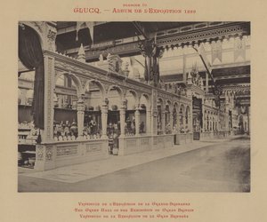 The Great Hall of the Exhibition of Great Britain (s/v foto) av (after) French Photographer