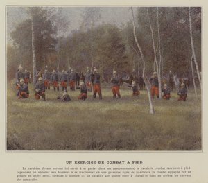 Foot Combat Exercise (färgad bild) av (after) French Photographer