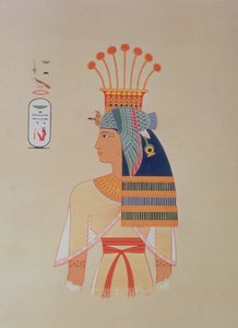 746.c.1. & f.8 Porträtt av drottning Nebto, dotter till Ramses-Meiamoun, från 