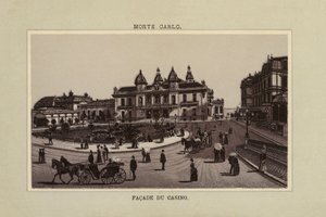 Monte Carlo, Facade du Casino (litografi) av (after) French School