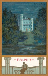 Bergs slott, Bayern (chromolitho) av (after) German School