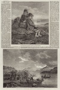Utställning av målningar av moderna tyska konstnärer (gravyr) av (after) German School