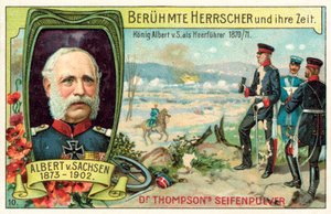 Kung Albert av Sachsen tjänstgjorde som general under det fransk-preussiska kriget av (after) German School