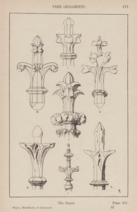 Ornament: Fria prydnadsföremål, Finial (gravyr) av (after) German School