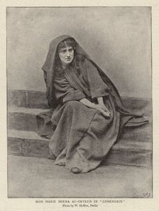 Fröken Marie Brema som Ortrud i "Lohengrin" (svartvitt foto) av (after) German photographer