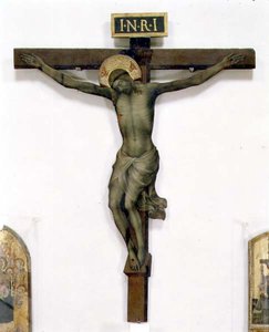 Krucifix (tempera på trä)
