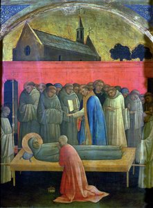 The Death of St. Francis (olja på panel)