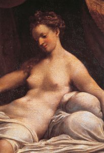 Danae, ca 1531, av Antonio Allegri, känd som Correggio (1489-ca 1534), olja på duk