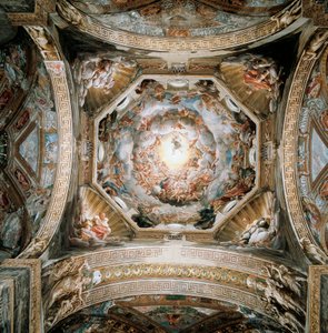 Kupol med antagande av jungfru av (c.1489 1534) Correggio