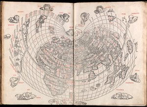 Claudii Ptholemaei Alexandrini liber geographiae cum tabulis et universali figura et cum additione locorum quae a recentioribus reperta sunt diligenti cura emendatus et impressus av (c.90 168)(after) Ptolemy