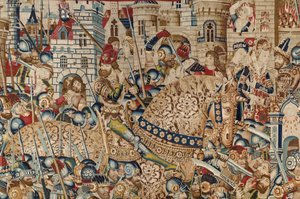 The Trojan War: The Destruction of Troy, c.1470 (gobeläng)