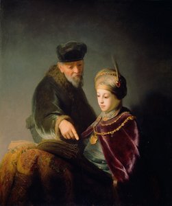 En ung lärd och hans lärare, ca. 1629-30 (olja på duk)