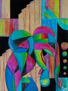 Elefant på jobbet av GilhausArt