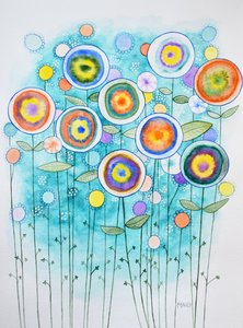 Abstrakta blommor
