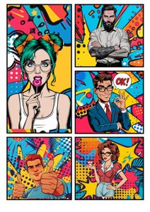 Popart serietidning "OK"