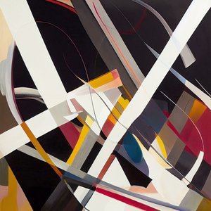 Abstrakt färgstänk Kreativ design, konsttryck på duk, idéer för modern väggdekoration av F. Abderrahim