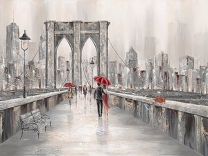 Rosor, Brooklyn Bridge av Isabella Karolewicz