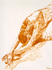 Döende svan - Studie av Richard Young