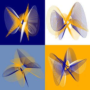 Lissajous kvadrupol av elkement