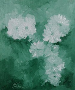 Vita blommor