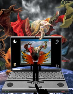 Engelsturz (från serien: Windows) av Alexander Eibach