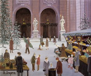 Julmarknad på domkyrkotorget