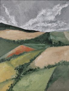 Häckar mellan fält av M. Vet