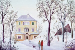 Hellbrunn månadspalats på vintern av Regine Dapra