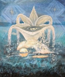 Nacht über den Bäumen von Elzbieta Goszczycka