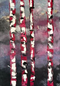 Birken in Pink