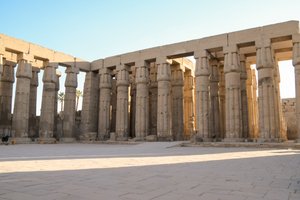 Luxortemplet, forntida egyptisk arkitektur i Luxor