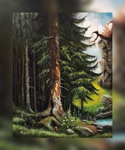 Glänta i den djupa skogen
