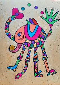 Giraffgris av Steffi_Seiler_Art