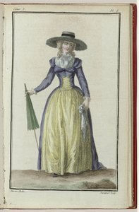 Cabinet des Modes or New Modes, 1 mars 1786, 8:e anteckningsbok, pl. jag