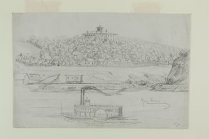 Pencil Drawing Glen Eden by A.B. Greene av A.B. Greene