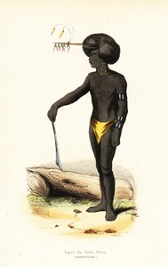 Papuansk man från Dory Harbour, västra Papua av AC AC