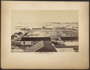 Sickel Hospital, vy mot Fairfax Seminary, 5 januari 1864.