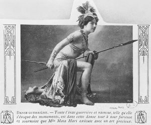Mata Hari i en krigsdans, tidigt 1900-tal av A. Bert