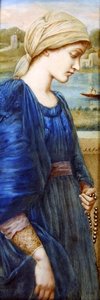 Flamma Vestalis efter Sir E. C. Burne-Jones, ca 1890 (akvarell på elfenben)