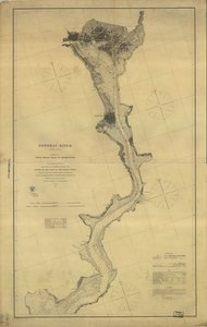 Potomac River (i fyra ark): Blad nr. 4, från Indian Head till Georgetown av A. D. United States Coast Survey; Bache