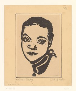 Porträtt av Josephine Baker av A. Ducand