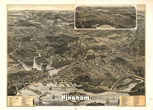 Staden Hingham, Plymouth County, Mass. 1885. av A. F.; Geo. H. Walker and Co. Poole