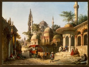 Utsikt över en moské i Istanbul av A. Finke