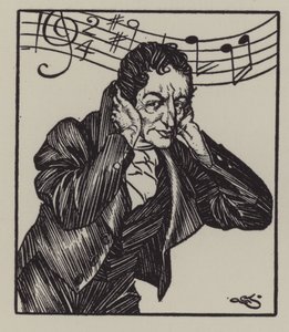 Illustration till The Essays of Elia av Charles Lamb (litho) av A. Garth Jones