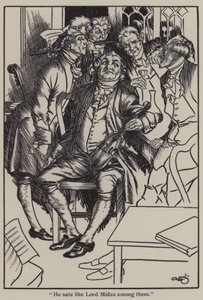Illustration till The Essays of Elia av Charles Lamb (litho) av A. Garth Jones