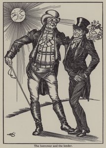 Illustration till The Essays of Elia av Charles Lamb (litho) av A. Garth Jones