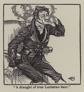 Illustration till The Essays of Elia av Charles Lamb (litho) av A. Garth Jones